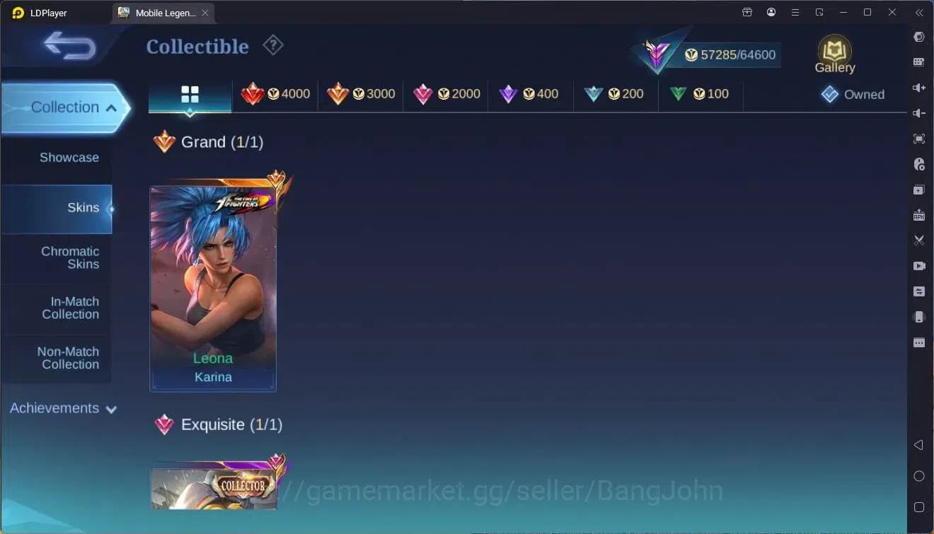 Mobile Legends: Bang Bang Accounts Global|Hero 132 skin 289|Renowned|KOF Karina|CC Na image 16