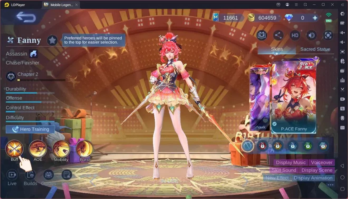 Mobile Legends: Bang Bang Accounts Global|Hero 132 skin 289|Renowned|KOF Karina|CC Na image 3