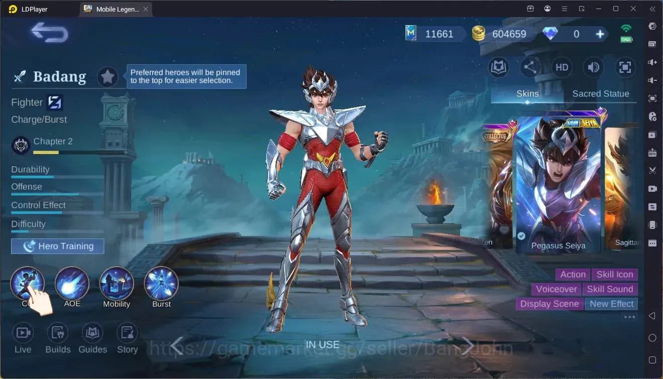 Mobile Legends: Bang Bang Accounts Global|Hero 132 skin 289|Renowned|KOF Karina|CC Na image 4
