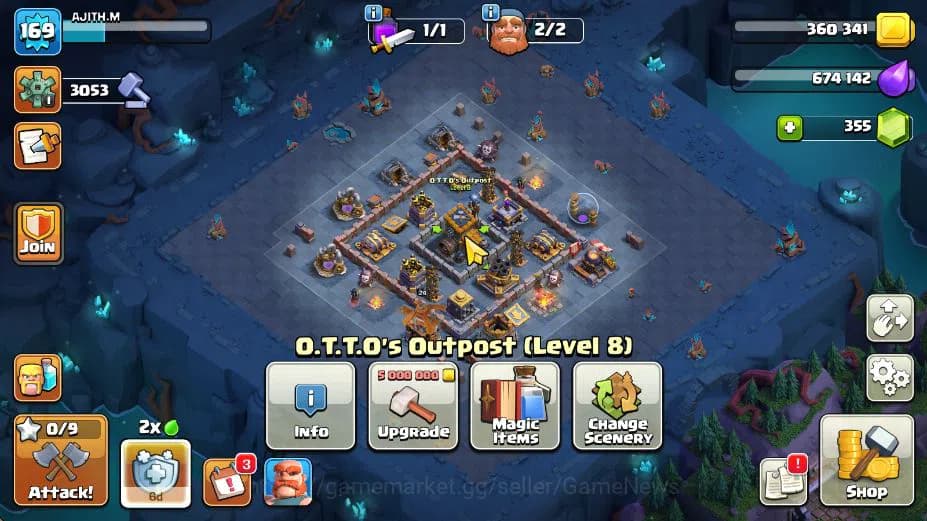 Clash of Clans Accounts TH 14-BH 8|Limited Skin|LV 169|HH 8|BK 70,AQ 74,GW image 7