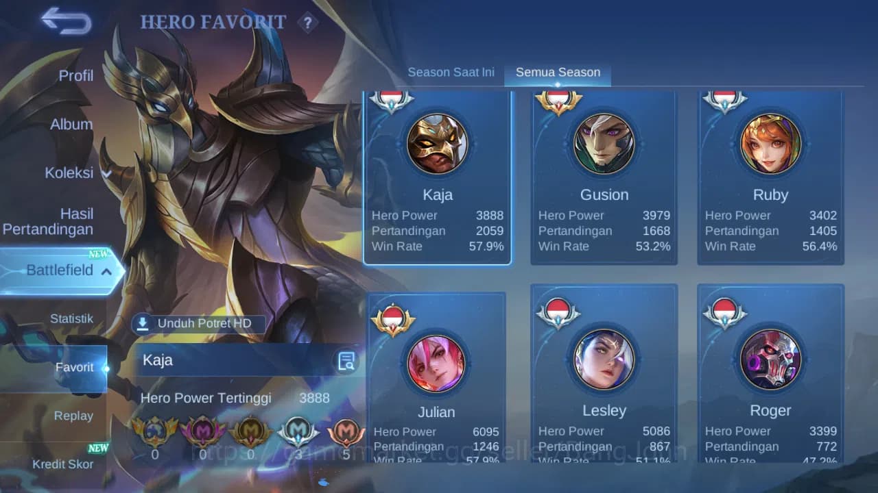 Mobile Legends: Bang Bang Accounts GLOBAL Hero 132 Skin 368 Aspirant Layla | Starwars image 17