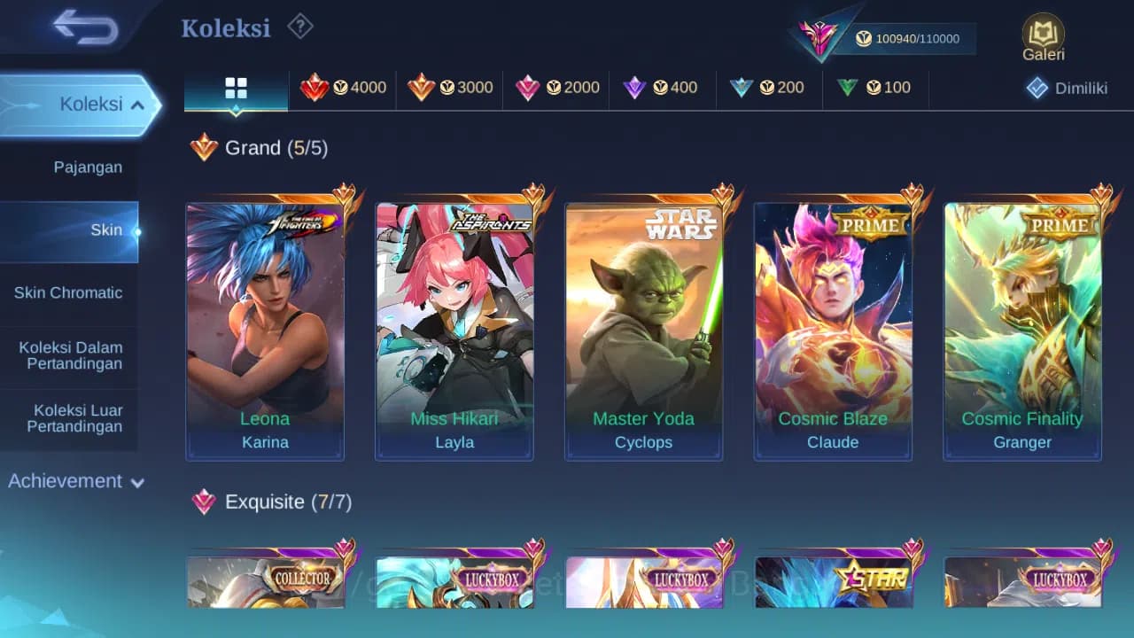 Mobile Legends: Bang Bang Accounts GLOBAL Hero 132 Skin 368 Aspirant Layla | Starwars image 2