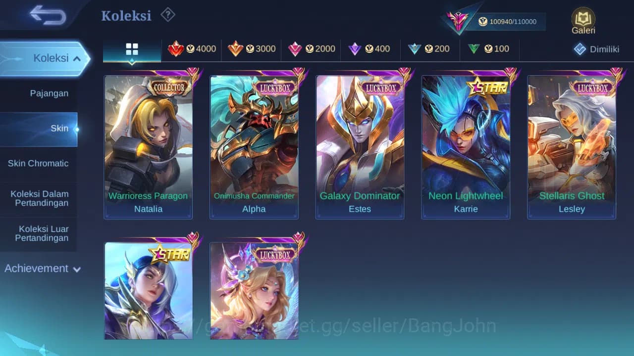 Mobile Legends: Bang Bang Accounts GLOBAL Hero 132 Skin 368 Aspirant Layla | Starwars image 3