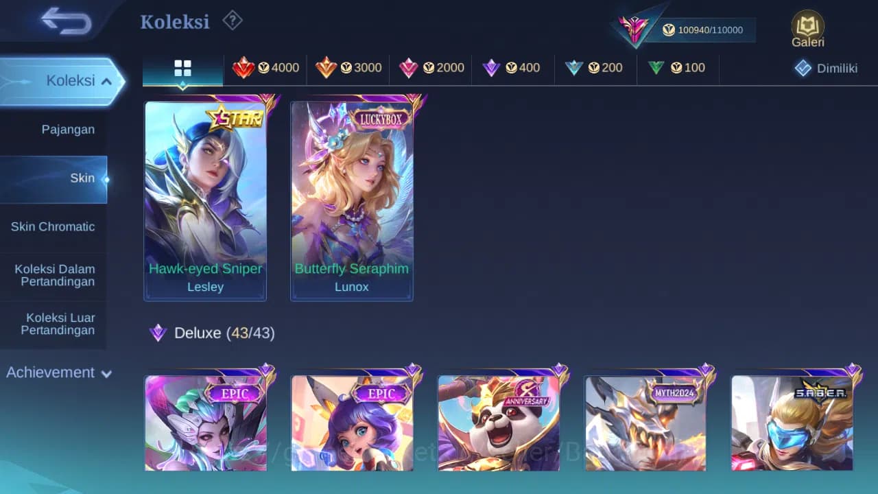Mobile Legends: Bang Bang Accounts GLOBAL Hero 132 Skin 368 Aspirant Layla | Starwars image 4