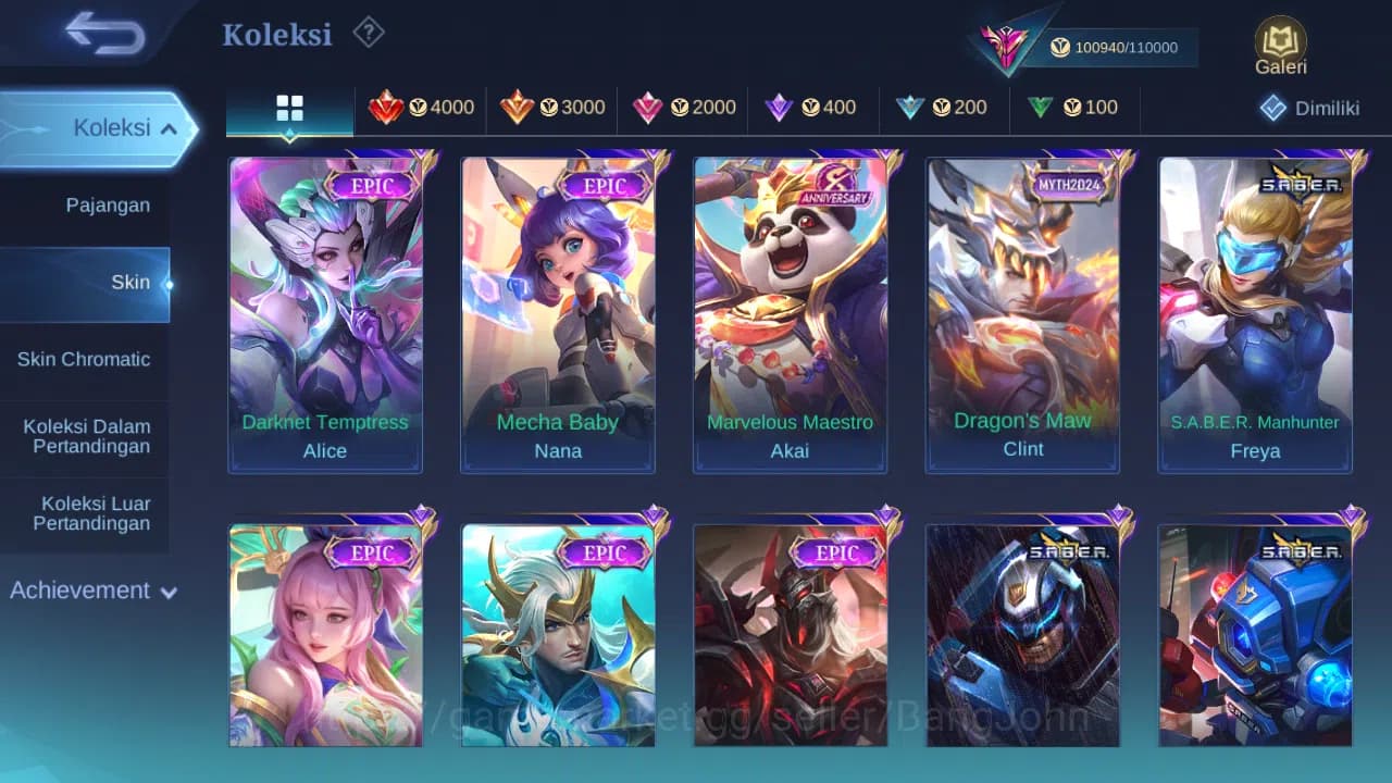 Mobile Legends: Bang Bang Accounts GLOBAL Hero 132 Skin 368 Aspirant Layla | Starwars image 5