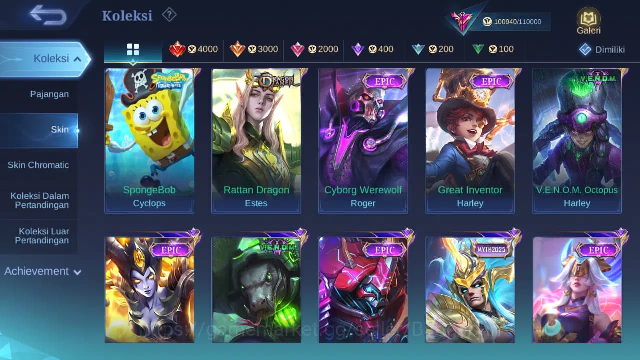 Mobile Legends: Bang Bang Accounts GLOBAL Hero 132 Skin 368 Aspirant Layla | Starwars image 7