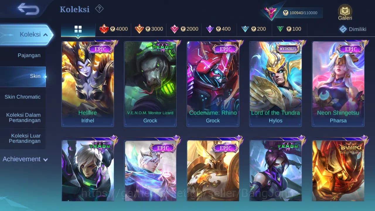 Mobile Legends: Bang Bang Accounts GLOBAL Hero 132 Skin 368 Aspirant Layla | Starwars image 8