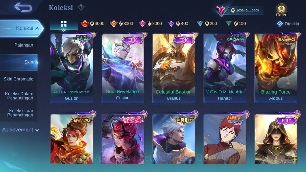 Mobile Legends: Bang Bang Accounts GLOBAL Hero 132 Skin 368 Aspirant Layla | Starwars image 9