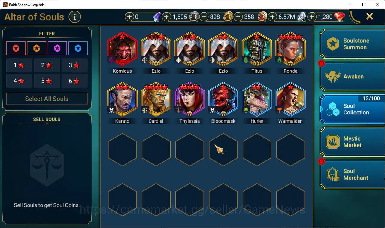 Raid: Shadow Legends Accounts Lv71 3,8M Pwr|1 Myth Embrys + Senna|58 Legends(Tit image 16