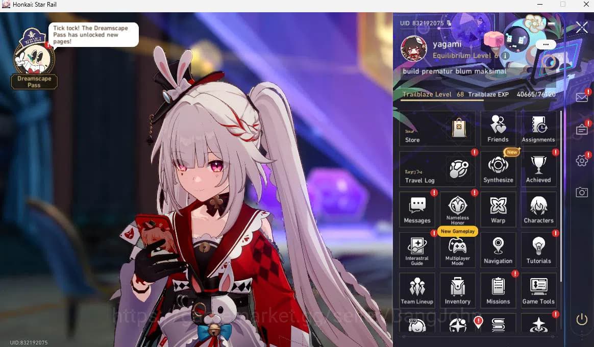 Honkai Star Rail Accounts ASIA|TL 68|10 limit|Acheron,Sparxie,Tribbie Sign,R image 1
