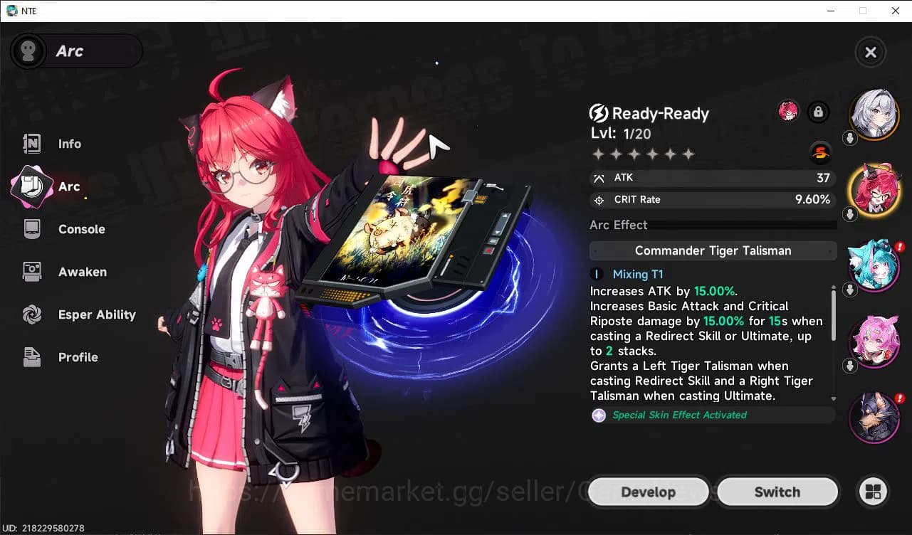 Neverness to Everness Accounts GLOBAL NA |HL 3| 1 SSR Meta Nanally+Sign | 6 SR [A image 2