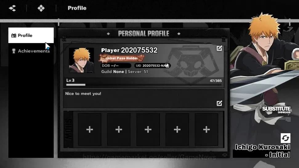 BLEACH: Soul Resonance Accounts Crunchyroll NA |Fresh Starter LV 3|3 SSR Aizen, Ma image 5