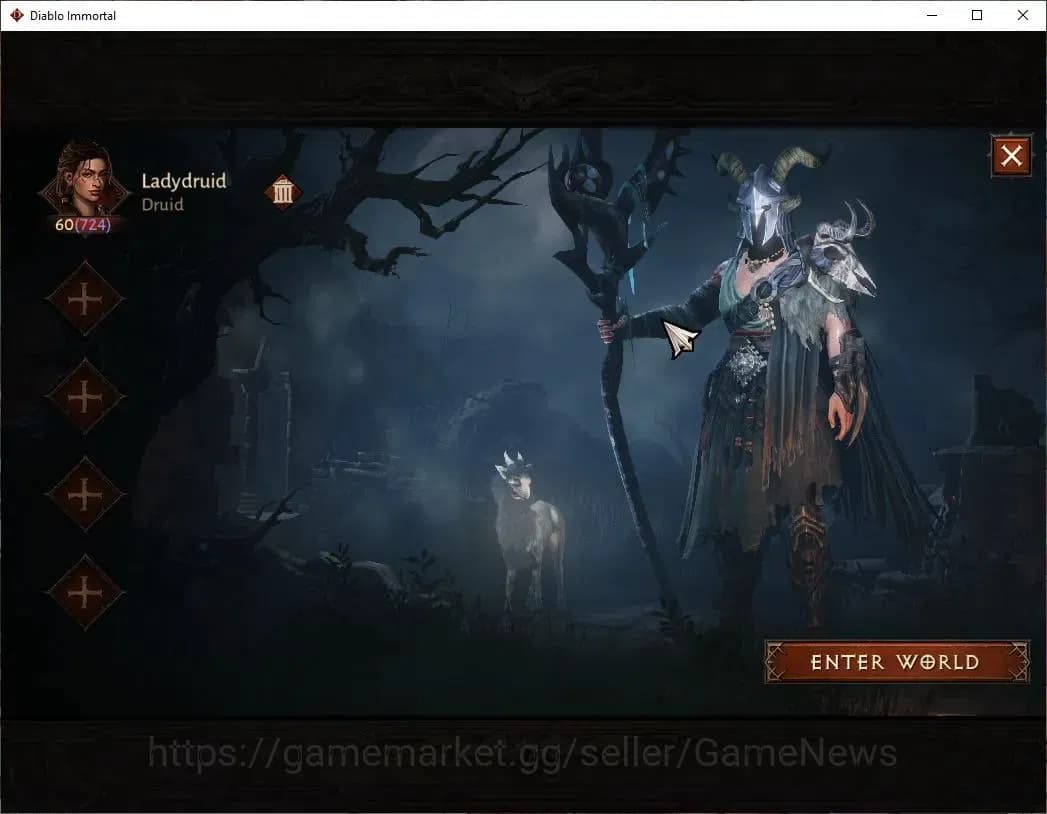 Diablo Immortal Accounts SEA - Verathiel|CS ON|Lv60(724)|Druid|CR 41k|Reso image 1