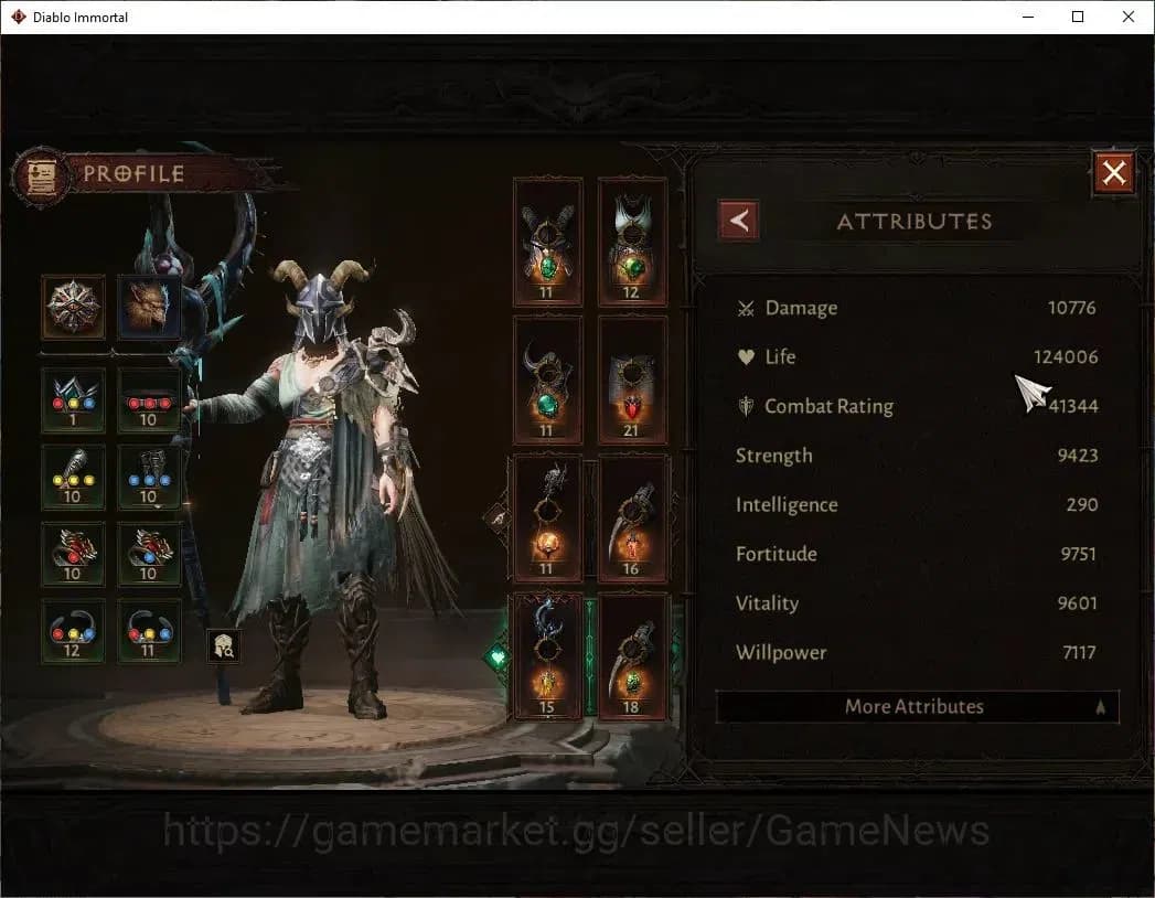 Diablo Immortal Accounts SEA - Verathiel|CS ON|Lv60(724)|Druid|CR 41k|Reso image 3