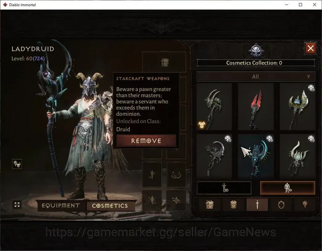 Diablo Immortal Accounts SEA - Verathiel|CS ON|Lv60(724)|Druid|CR 41k|Reso image 8