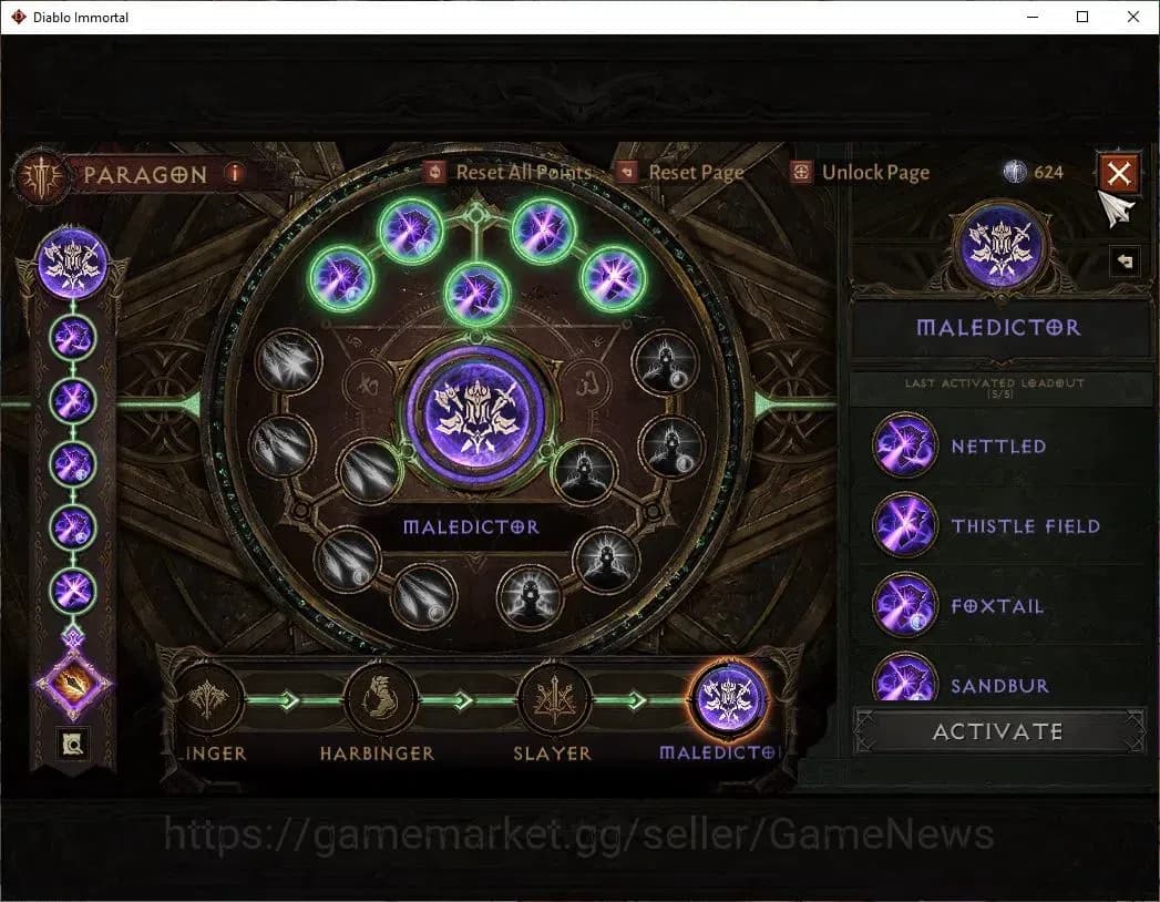 Diablo Immortal Accounts SEA - Verathiel|CS ON|Lv60(724)|Druid|CR 41k|Reso image 9