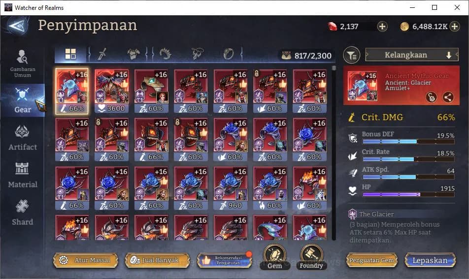 Watcher of Realms Accounts Global 60x|Lv64|2,1M Power|3 Lord [Aracha,Torodor, image 10