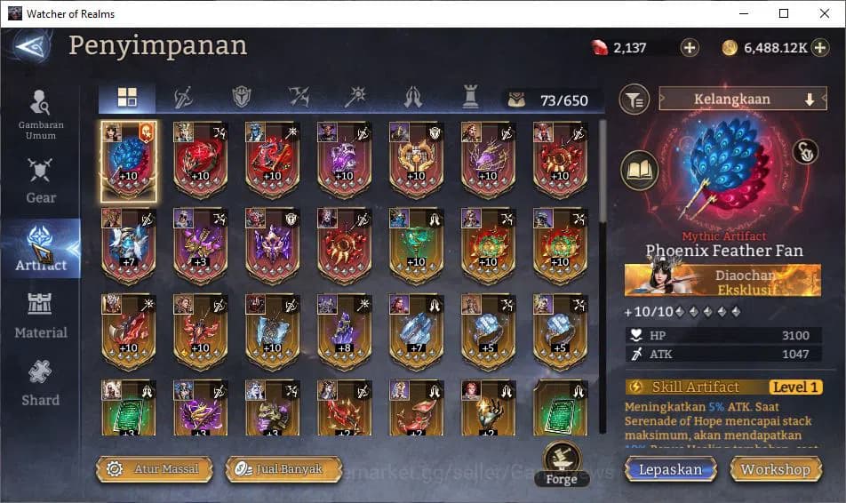 Watcher of Realms Accounts Global 60x|Lv64|2,1M Power|3 Lord [Aracha,Torodor, image 11