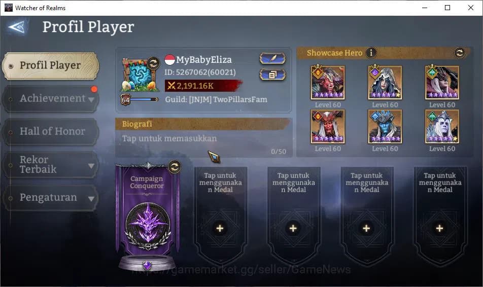 Watcher of Realms Accounts Global 60x|Lv64|2,1M Power|3 Lord [Aracha,Torodor, image 2