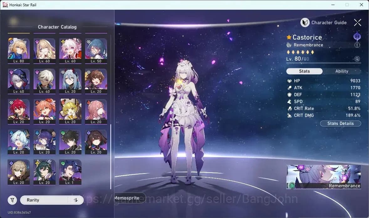 Honkai Star Rail Accounts ASIA | TL 70 | 16 LIMIT | CASTORICE | EVERNIGHT | image 13