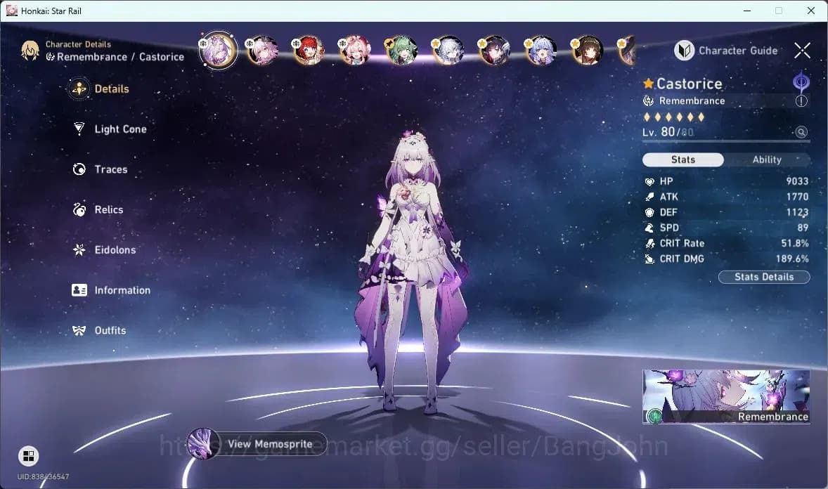 Honkai Star Rail Accounts ASIA | TL 70 | 16 LIMIT | CASTORICE | EVERNIGHT | image 15