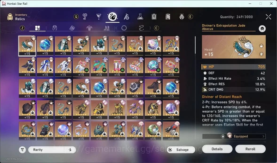 Honkai Star Rail Accounts ASIA | TL 70 | 16 LIMIT | CASTORICE | EVERNIGHT | image 8