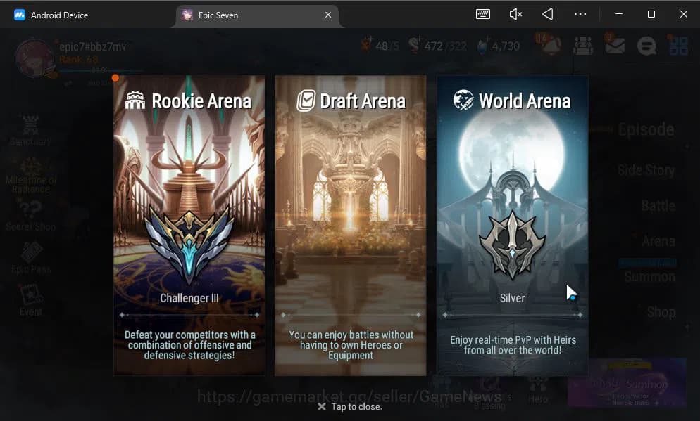 Epic Seven Accounts GBL Verif|13ML(BArunka,LOTScales,DB Senya,Etc)+PFB image 18