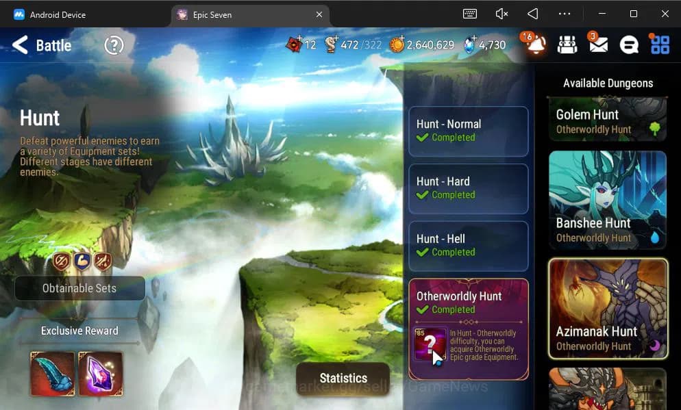 Epic Seven Accounts GBL Verif|13ML(BArunka,LOTScales,DB Senya,Etc)+PFB image 20