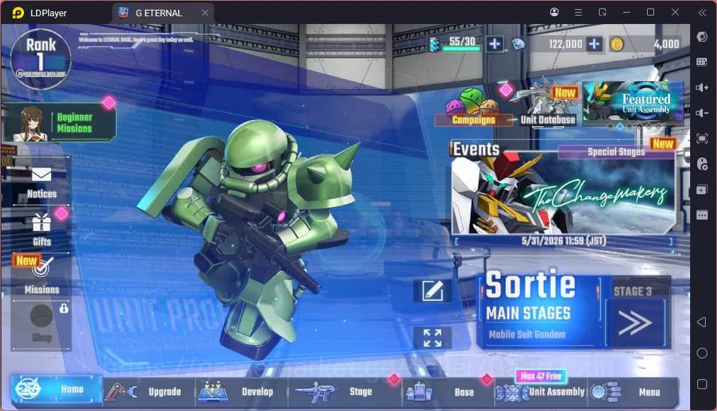 SD Gundam G Generation ETERNAL Accounts Global| Rank 1 | FreshStory | 100+K Diamond, Selec image 1