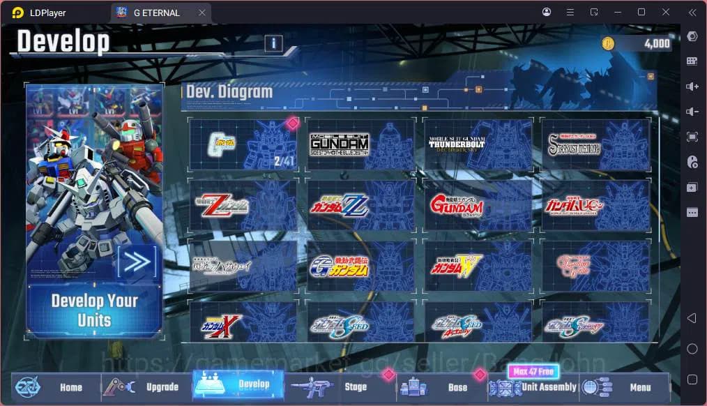 SD Gundam G Generation ETERNAL Accounts Global| Rank 1 | FreshStory | 100+K Diamond, Selec image 5