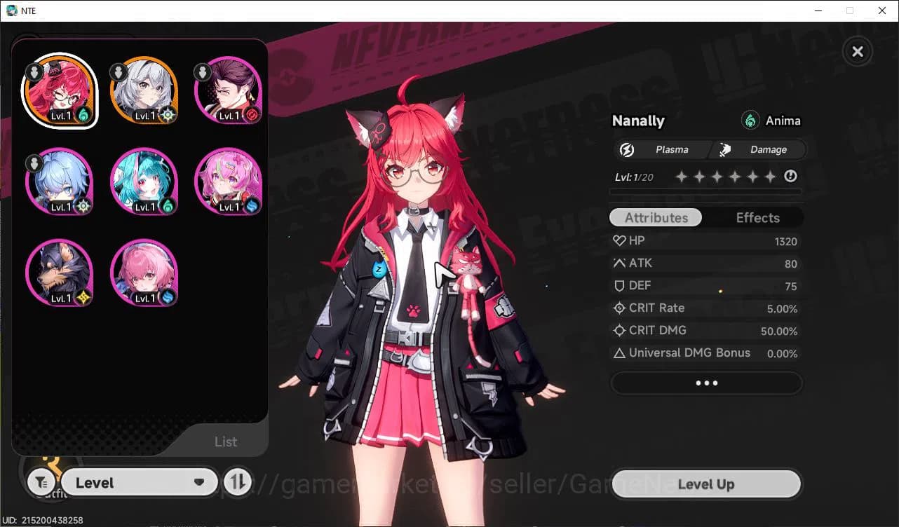 Neverness to Everness Accounts GLOBAL NA|HL 3| 1 SSR Limited Nanally |6 SR Auriel image 1