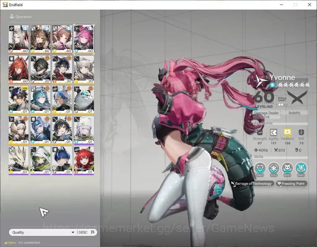 Arknights: Endfield Accounts NA/EU|Lv50|5SSR(2Limited)+5(*6WEP)|[Gilbertap1+Sig image 2