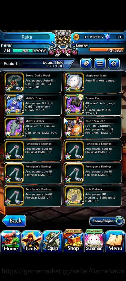 Grand Summoners Accounts Global|Rank 78|Starter|11 Ascend|UP RoyTW,Summer M image 14
