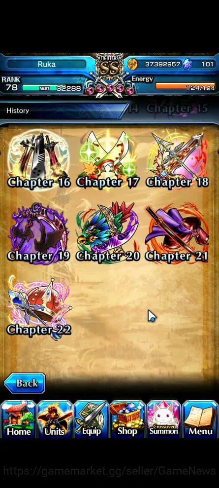 Grand Summoners Accounts Global|Rank 78|Starter|11 Ascend|UP RoyTW,Summer M image 17