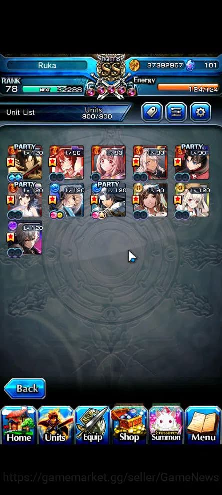 Grand Summoners Accounts Global|Rank 78|Starter|11 Ascend|UP RoyTW,Summer M image 4
