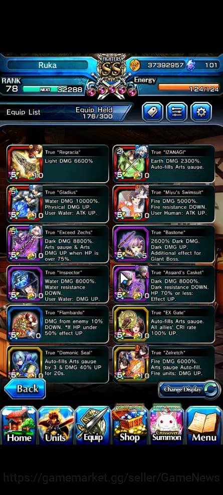 Grand Summoners Accounts Global|Rank 78|Starter|11 Ascend|UP RoyTW,Summer M image 5