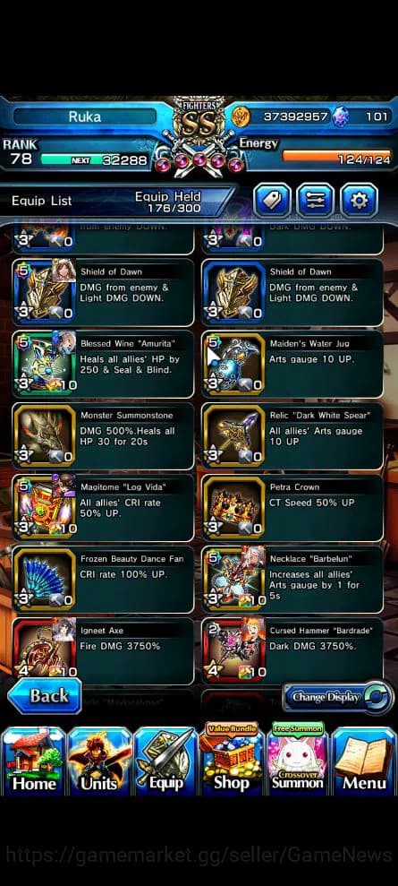 Grand Summoners Accounts Global|Rank 78|Starter|11 Ascend|UP RoyTW,Summer M image 8
