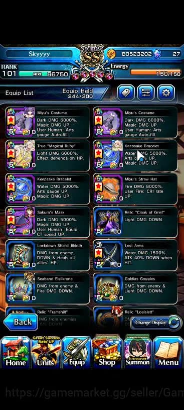 Grand Summoners Accounts Global|Rank 101|18 Ascend|[Roy,Inumuta,Emiya,Hazuk image 13