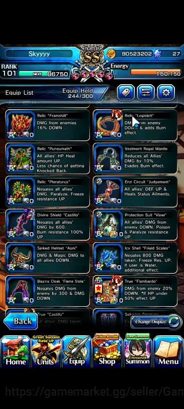 Grand Summoners Accounts Global|Rank 101|18 Ascend|[Roy,Inumuta,Emiya,Hazuk image 14