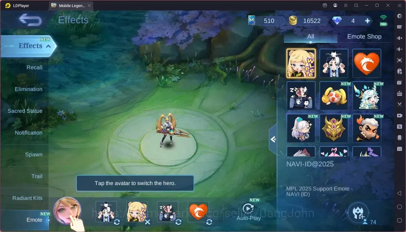 Mobile Legends: Bang Bang Accounts Global|Hero 74|Skin 99|Expert|CC Natalia|Naruto Va image 15