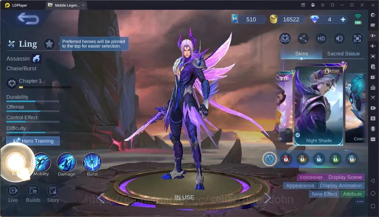 Mobile Legends: Bang Bang Accounts Global|Hero 74|Skin 99|Expert|CC Natalia|Naruto Va image 5