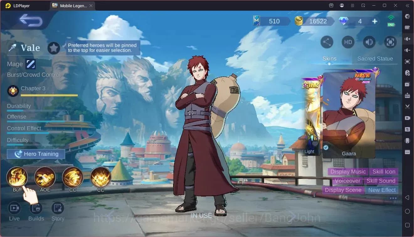 Mobile Legends: Bang Bang Accounts Global|Hero 74|Skin 99|Expert|CC Natalia|Naruto Va image 6