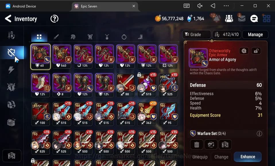 Epic Seven Accounts ASIA Unverif|9 ML(BArunka,Ruele oL,Genesis Ras,Etc image 13