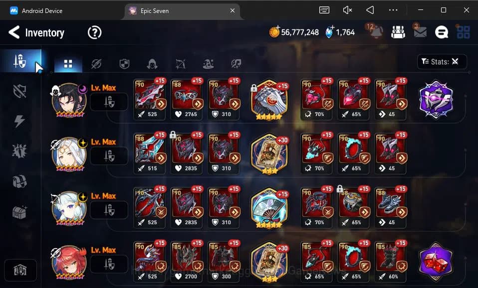 Epic Seven Accounts ASIA Unverif|9 ML(BArunka,Ruele oL,Genesis Ras,Etc image 14