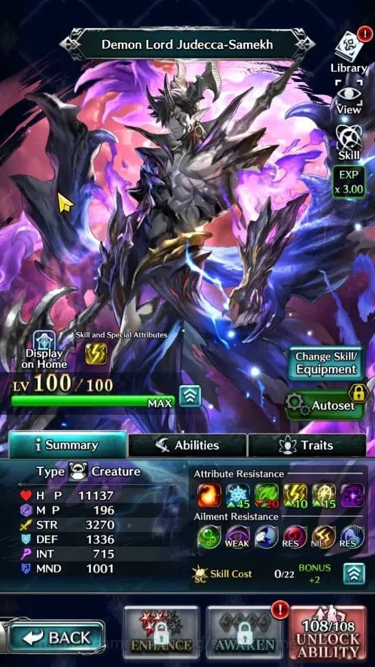 Last Cloudia Accounts GLOBAL|Rank 11|Top Tier Unit [Demon Lord Judecca-S image 3