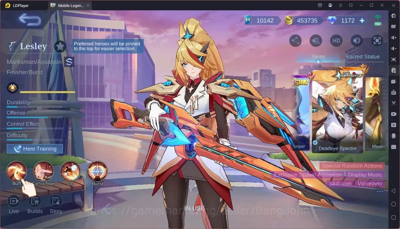 Mobile Legends: Bang Bang Accounts Global|Hero 132 Skin 446|Mega|Legend Layla,Lunox,M image 12