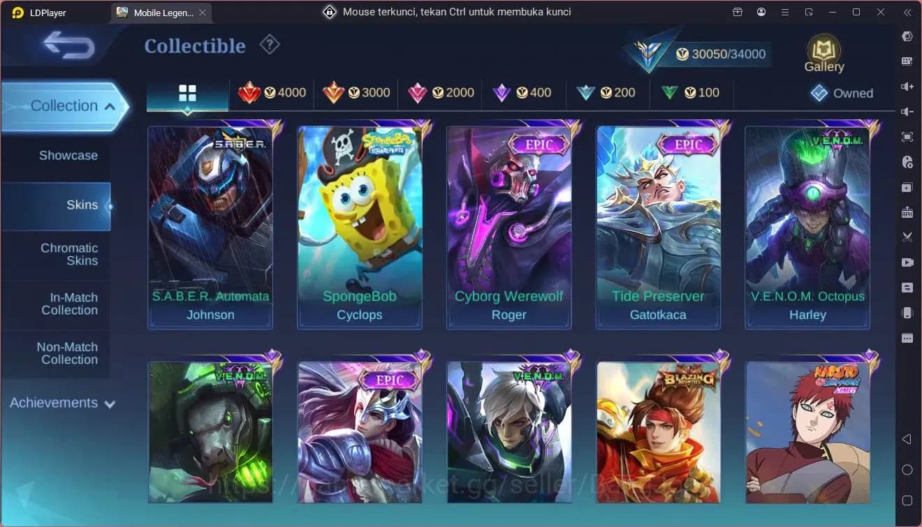 Mobile Legends: Bang Bang Accounts Global|Hero 76|Skin 119|Expert|Prime Granger|CC Na image 11