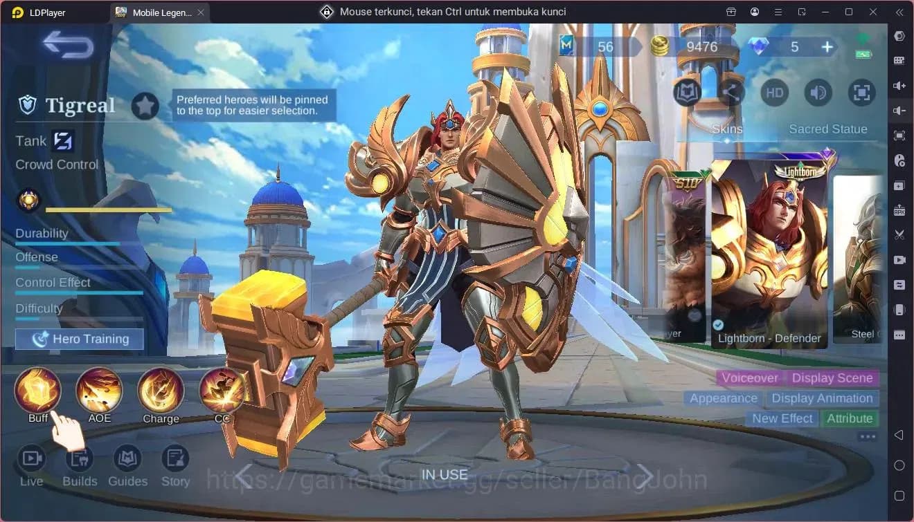 Mobile Legends: Bang Bang Accounts Global|Hero 76|Skin 119|Expert|Prime Granger|CC Na image 6