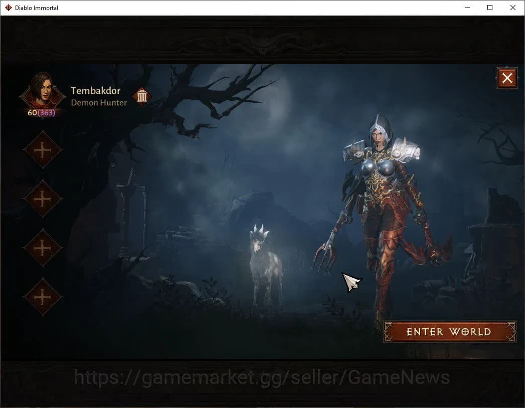 Diablo Immortal Accounts NA-High Heaven|Lv60(363)Demon Hunter |30K CR|Reso image 1