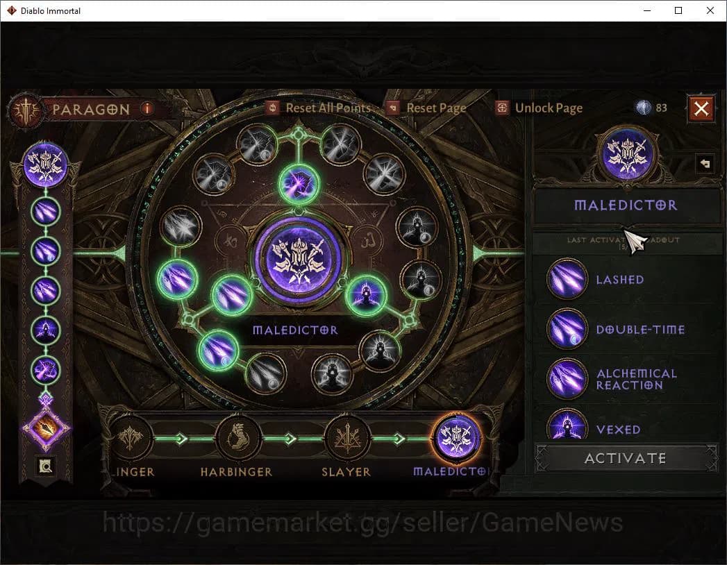 Diablo Immortal Accounts NA-High Heaven|Lv60(363)Demon Hunter |30K CR|Reso image 9